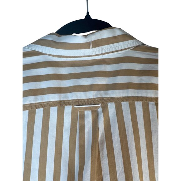 J.Crew Womens Size 4 Classic Fit Striped Button-Up Shirt Long Sleeve - Picture 12 of 15